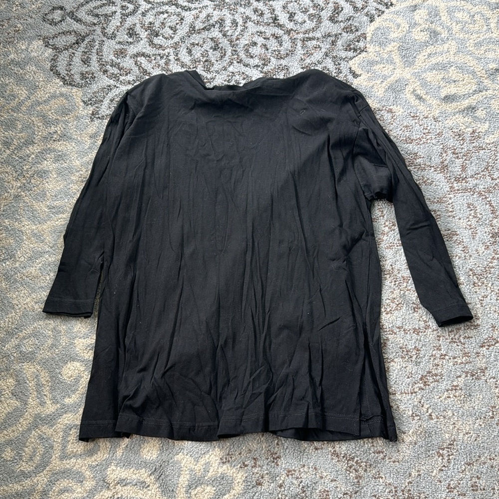 Vintage Reference Paint Button Down Cardigan Blac… - image 6